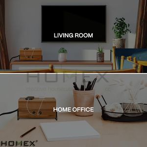 Boîte de gestion d'organisateur de câble Grand organisateur de cordon en bois pour <span class=keywords><strong>cacher</strong></span> les cordons et les fils d'ordinateur de télévision - Product Image 6