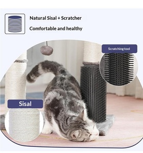 ต้นไม้แมวแบบครบชุดจากโรงงานพร้อมบ้านแมว แพลตฟอร์มขนาดใหญ่ ฐานมั่นคง หอคอยขนาดเล็ก เฟอร์นิเจอร์สำหรับสัตว์เลี้ยง ขายส่ง OEM - Product Image 4