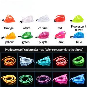 12V phổ RGB <span class=keywords><strong>LED</strong></span> Silicone môi trường xung quanh dải đèn cho BMW xe ô tô tự động nội thất môi trường xung quanh chiếu sáng <span class=keywords><strong>Kit</strong></span> với Hộp quà tặng bao bì - Product Image 6