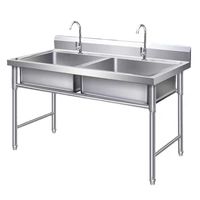 Moderner Küchen-Edelstahl tisch mit Waschbecken Hochglanz poliertes rundes Becken Pool Industrielles rundes Muster