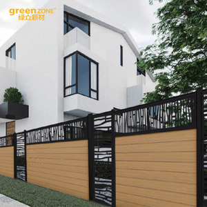 Panneau de clôture d'intimité WPC découpé au laser avec motif <span class=keywords><strong>en</strong></span> <span class=keywords><strong>treillis</strong></span> pour jardin, clôture composite – Offre Spéciale - Product Image 5