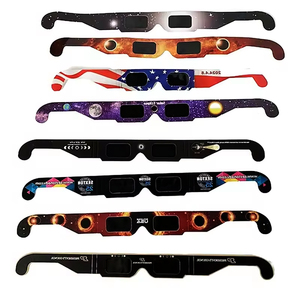 Gafas de <span class=keywords><strong>eclipse</strong></span> solar de papel certificadas CE ISO de uso seguro para niños y adultos para ver el <span class=keywords><strong>eclipse</strong></span> solar - Product Image 4