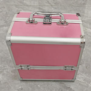 Gran oferta, multibandejas sudamericanas <span class=keywords><strong>para</strong></span> mujeres, maletín <span class=keywords><strong>de</strong></span> <span class=keywords><strong>maquillaje</strong></span> rosa <span class=keywords><strong>de</strong></span> aluminio, estuche <span class=keywords><strong>de</strong></span> belleza <span class=keywords><strong>de</strong></span> almacenamiento <span class=keywords><strong>de</strong></span> viaje profesional, <span class=keywords><strong>maquillaje</strong></span> - Product Image 2