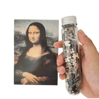 Bestseller 150 Teile Mini-Reagenzglas-Puzzle Berühmte Ölgemälde Van Gogh Monet Kunst Taschenpuzzles für Erwachsene und Kinder