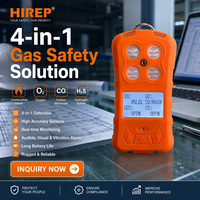 Detector de Gas Portátil 4 en 1 Versátil con Certificación IECEx y ATEX para CO/O2/H2S/EX, Detección de Alta Precisión