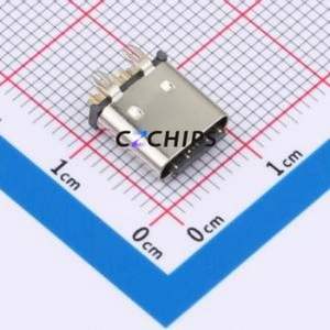 GT-USB-7035A USB Connector Through hole Component (THT) Connector Type-C USB 2.0 Female Through Hole - Product Image 1