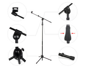 Factory Direct M-786 <strong>Studio</strong> <strong>Monitor</strong> Speaker <strong>Stand</strong> - Tripod Microphone <strong>Stand</strong> with Color Inner Box - Speaker <strong>Stand</strong> Floor - Product Image 5