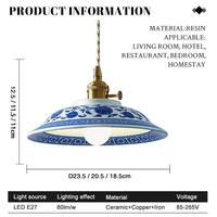 Lampe suspendue LED robuste à large plage de tension et longue durée de vie pour hôtel, commerce et aménagement intérieur