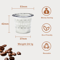 Créez vos propres filtres à café réutilisables pour K-Cup, en acier inoxydable 304, filtres rechargeables pour K-Duo Gen 1 K-Classic B155