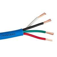 Câble audio pour haut-parleur en cuivre nu 4 conducteurs ODM 16AWG |   Emballage en bobine de gaine en PVC flexible sur mesure