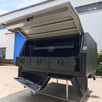 Capot de benne en aluminium pour pick-up double cabine, boîte à outils en aluminium pour pick-up Landcruiser 79, plateau et capot de benne