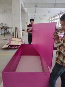 Custom Baby Shower Decoration Party Supplies Pink PVC Photo Box For Girl Christmas Barbies Theme Party Decorations