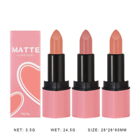 Pabrik Lipstik Matte Custom Nude Halus Tahan Lama Creamy Lip Glaze Pigmentasi Tinggi Riasan Bibir OEM ODM Label Pribadi Kosmetik