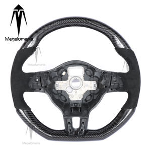 Volante in Fibra di Carbonio per Volkswagen Polo, Jetta MK6 R GTI, <span class=keywords><strong>Golf</strong></span> 6, <span class=keywords><strong>Golf</strong></span> 7, Passat, Tiguan, Scirocco, T5, <span class=keywords><strong>T6</strong></span> - Product Image 3