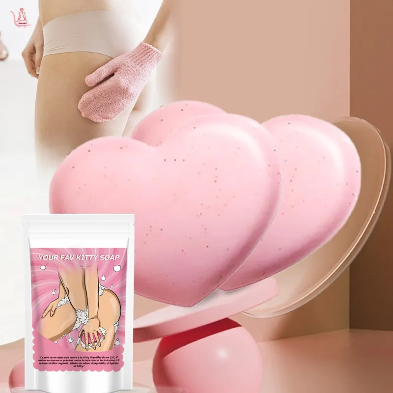 Etiqueta privada Producto de cuidado vaginal orgánico natural Jabón de barra Yoni Jabón blanqueador vaginal