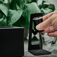 Distributeur d'aiguilles magnétique en acier inoxydable pour agitateur à café expresso, outil de café portable et écologique avec logo personnalisé