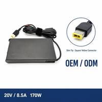 Chargeur d'ordinateur portable à embout fin 170W 20V 8.5A pour Lenovo Legion Y540 Y740 Y7000 5 Pro 7 ThinkPad P50 P51 P52 P70 Adaptateur
