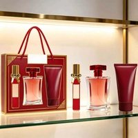 Coffret de parfums unisexes en promotion pour hommes et femmes, parfum floral léger, longue tenue, lotion corporelle, coffret cadeau, vente en gros