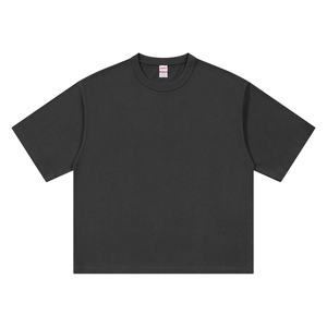 เสื้อยืดแขนสั้นผู้ชาย ผ้าถักเนื้อหนา 100% ผ้าฝ้าย สีพื้น คอกลม ไซส์ใหญ่ สามารถสั่งทำได้ - Product Image 4