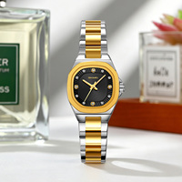 Montre Femme SKMEI 9408, Classique et Tendance, Bracelet en Acier Inoxydable, Boîtier Carré en Alliage, Montre à Quartz Lumineuse Exquise pour Femme et Fille, Idéale comme Cadeau