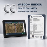Sistem Kemudi Otomatis RTK 2.5CM Ultra Precision AS812 Layar HD 12.1" GNSS untuk Traktor Autopilot, Pengolahan Tanah, Pembajakan, dan Penyemaian