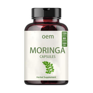 最高級オーガニックモリンガ葉粉末カプセルOEMプライベートラベルモリンガカプセル卸売販売用用量 - Product Image 3