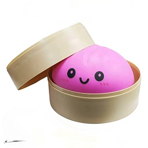 15cm Giant Big Squeeze Dumplings Creative Squeeze Pinch Stress Relief <b>Fidget</b> Toy Sensory Squishy Mystery Squishies Dumpling Toy - Product Image 5