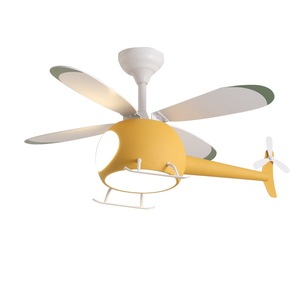 Lustres LED modernes Avion Bleu Jaune Lumières pour <span class=keywords><strong>chambre</strong></span> d'enfant Enfants Bébé Garçons Lampe suspendue - Product Image 4