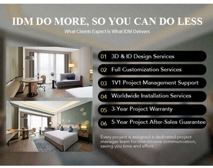 <span class=keywords><strong>IDM</strong></span> ชุดห้องนอนไม้สำหรับโรงแรม3 4 5ดาวทันสมัยรีสอร์ทโรงแรม - Product Image 6