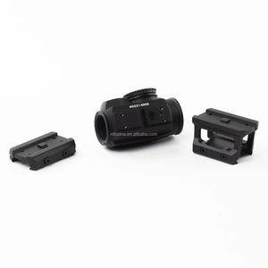 Lunette de chasse, viseur laser point rouge 1X20mm, sans parallaxe, en aluminium, avec 2 types de montage, panneau solaire réel, compatible avec une base de 20mm - Product Image 3