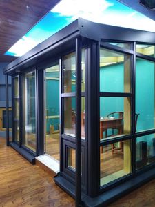 Toit en polygone moderne Sunroom Transmission de la lumière Verre à faible émissivité Support technique en ligne Chine Sunrooms Maisons en verre - Product Image 5