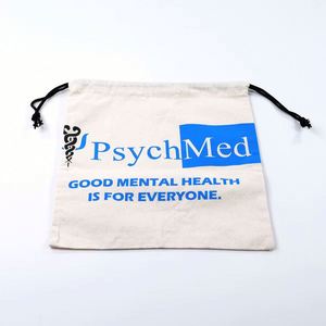 Promotional Eco-Friendly Custom Cotton <b>Pouch</b> Bag with <b>Drawstring</b> Closure for Packaging and Logo Printing - Product Image 3