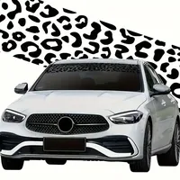 Autocollant de voiture imprimé léopard DIY, autocollants pour vitres de voiture, motif artistique en vinyle, autocollants pour carrosserie de voiture, imperméables