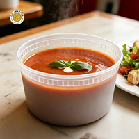 OOLIMA PP Plastic Food Container with Lid, Reusable BPA-Free Storage Box for Kitchen Takeaway