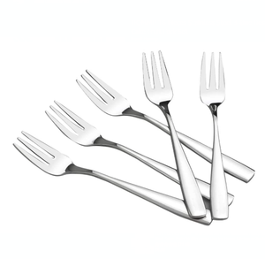 DFO05 ส้อมขนมหวานสแตนเลส 3 ง่าม ชุดส้อมผลไม้ ส้อมหอยนางรม 3 ฟัน - Product Image 1