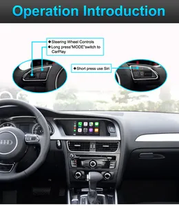 वायरलेस Joyeauto एप्पल Carplay कार खेलने एंड्रॉयड ऑडी के लिए ऑटो इंटरफ़ेस A4 B8 8k A5 Q5 Carplay एडाप्टर वायरलेस एप्पल