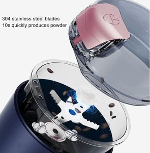 Molino Eléctrico Portátil Pequeño de Acero Inoxidable de Alta Calidad, 220v 300w, Azul, para Quinoa, Trigo, Arroz y Soya - Product Image 4