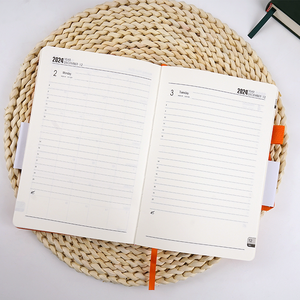 2024-2025 <span class=keywords><strong>semanal</strong></span> positivo perfecto encuadernación de lujo clásico diario planificador con portalápices - Product Image 2