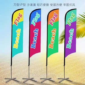 Quảng Cáo Duy Nhất/Hai Mặt Hiển Thị Lông Biểu Ngữ Cờ Với Vuông Đứng - Product Image 3