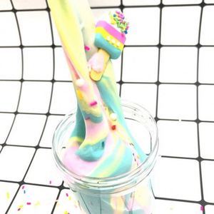 Hot Sale 60ml Eco-Friendly Plastic Clay Yellow Colorful Magic Changing Fluffy <b>Slime</b> Playdough Butter Foaming Rubber Cross-Border - Product Image 2