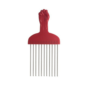 3 Colors <strong>Hot</strong> Sale Hair Brush <strong>Black</strong> Fist Metal Fork <strong>Comb</strong> Stainless Steel Pin Afro Pick <strong>Comb</strong> for Hair Styling - Product Image 4