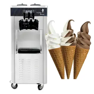 Máquina automática de helados de 3 sabores porschlin, máquina para hacer helados suaves de yogurt congelado, máquina para hacer helados Filipinas