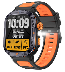 DF HW010 42GB Flash Reproducción de música local a TWS al aire libre 2,0 pulgadas Frecuencia cardíaca IP68 2025 Fitcloudpro Bt Call Smartwatch - Product Image 1