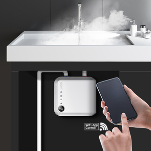 220V Geyser with Wifi App Instant Electric Hot Water Heater Mini <strong>Kitchen</strong> 7000W Hot Water Heater Tankless - Product Image 1