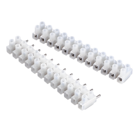 BELEKS Bloc de bornes à vis 2-12 positions, connecteur femelle à pas de 10 mm, 450 V 6 A