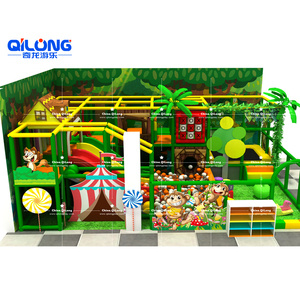 Aire <span class=keywords><strong>de</strong></span> <span class=keywords><strong>jeux</strong></span> intérieure QILONG sur le thème <span class=keywords><strong>de</strong></span> la <span class=keywords><strong>jungle</strong></span>, mini-terrain <span class=keywords><strong>de</strong></span> <span class=keywords><strong>jeux</strong></span> intérieur pour enfants avec toboggan et piscine à balles - Product Image 4