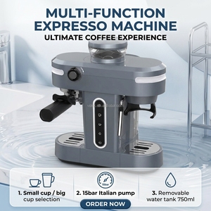 Máquina de Café Espresso Semiautomática Italy Pump de 20 Bares, 3 en 1, ODM, para Cappuccino, Uso en Hoteles, Garantía de 2 Años en la UE, De Cafe Ex - Product Image 1