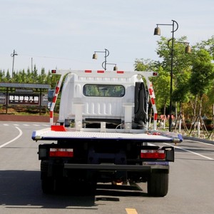 Camion de dépannage à plateau plat Dongfeng 4x2 5 tonnes 6 tonnes, camion de récupération routière 5t avec élévateur sous châssis - Product Image 6
