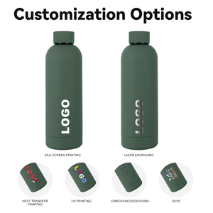 Tùy chỉnh 500ml đôi-tường thép không gỉ cách nhiệt chai nước 304 thể thao <span class=keywords><strong>Flask</strong></span> với logo cho du lịch - Product Image 5