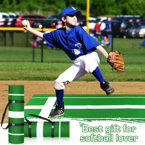 Softbal En Honkbal Pitching Pad Indoor Buiten Antifade Antislip Trainingsapparatuur Softbal Pitching Rubber Mat